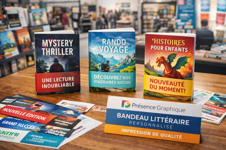 Découvrez le service d’impression de bandeau littéraire sur mesure avec Présence Graphique